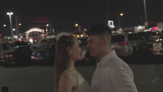 Newlywed lovers first time making love