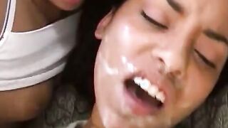 3Some action into bed with 2 young and crazy hot women