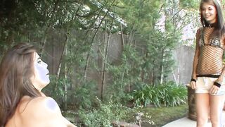 Barely Legal Izy Blue and Sensi have multiple lesbo orgasms
