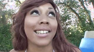 Leilani Leeanne black skin blows and fucks penis