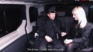 POUNDED! IN TRAFFIC hot Blondie Katy Rose Rough Drilled On