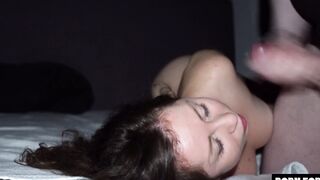 LONG CUM LOADS ON SMALL 18 - Sperm Drenched Faces Compilation