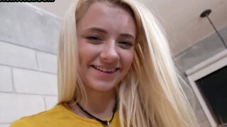 Tiny titties stepsis with huge butt riding her stepbro into point of view