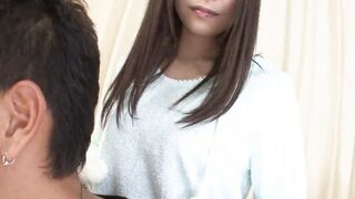 Japanese 18 year old went to make a rubs to her stepfather and ended up making him cum