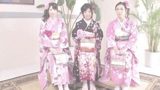 Hardcore Sex scene with several Young Japanese Geisha with old guys