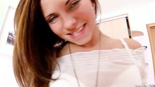 Adorable and Cutie StepSister Seduce to Fucked and Drink by Long Dick