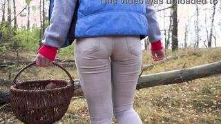 women Inside Tight White Jeans Collection Mushrooms Into The Woods