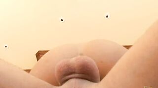 Once her daddy is out the house oriental blonde teenie gets