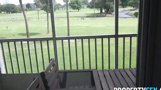 PropertySex Insanely Attractive Real Estate Agent Bangs her Client Bimbo two