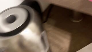beauty Blonde Tight Twat Tiny Hands Goddess Art Schoolgirl works on a Cock to drain the Nuts