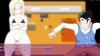 Android Quest For the Nuts Episode one Android 18 yo the Skank