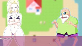 Android Quest For the Nuts Episode one Android 18 yo the Skank