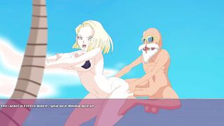 Android Quest For the Nuts Episode one Android 18 yo the Skank