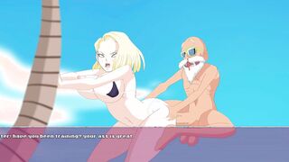 Android Quest For the Nuts Episode one Android 18 yo the Skank