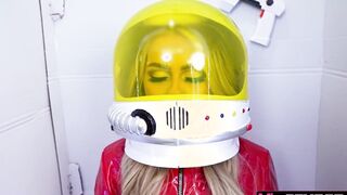 Babe new Fembot Haley Spades is not only a space ranger looking for danger but also looking for a beauty penis for her super soak vagina.