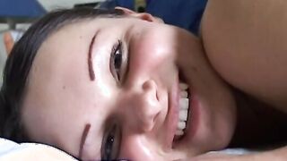 stepmom pulls down student's lingerie and plays with her ass hole