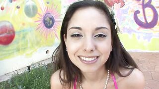 Trinity St Clair with dildos and dick jizzes inside her booty