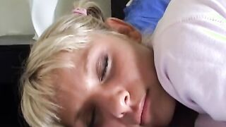 how turned on she plays around her asshole satisfy put something into her my penis is already