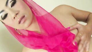Undressing her Cutie uniform gets oriental 18 turned on for a huge