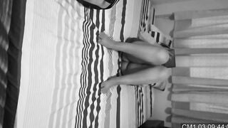 Spy camera records my sister masturbating