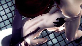 Genshin Impact Anime - Rosaria Twat fucking and anal - Japanese oriental Manga Animated Sex Tape Game Porn