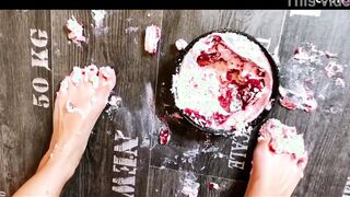 One Of A Kind wish Cake Crushing with German Ginger 19 Yo Anni Angel