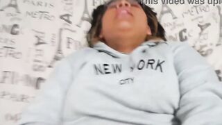 I eat her long butt while she moans with satisfaction and blows her finger bang - Part two - Real Private Sex Movie