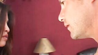 Perky tit young chinese inside rubber plugs her ass then gets boned on the sofa