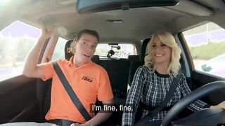 milf driver gets cunt plowed into pov by her instructor