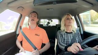 milf driver gets cunt plowed into pov by her instructor