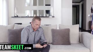 Supportive Stepmom Sheena Ryder Supervise While Stepdaddy Fucks Their Teens Step Daughter - TeamSkeet