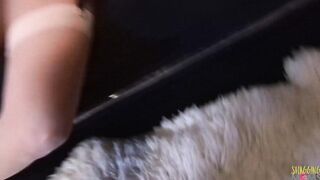 Sex at work has never looked better as this vulgar janitor fucks his blonde bae boss rough