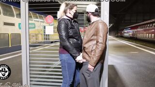 two Germans FUCKING at a Train Station!!