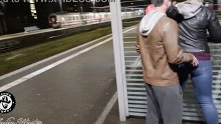 two Germans FUCKING at a Train Station!!