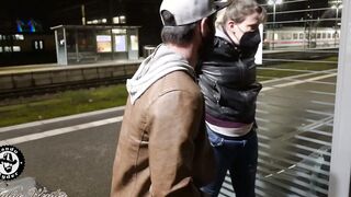 two Germans FUCKING at a Train Station!!