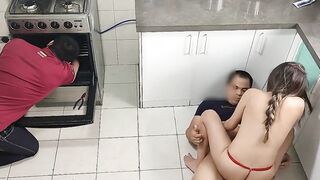 Super Stepmom and Bad Ex-Wife My Stepmom Seduces Me to Banged Her inside the Kitchen while