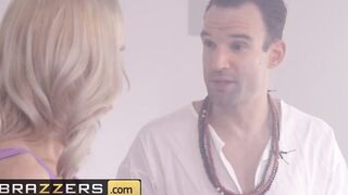 Brazzers - Bustt blonde cougar Katie Monroe fucks her guru