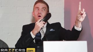 Brazzers - Curvy huge breasts boss Lucia Love takes big dicked into the office