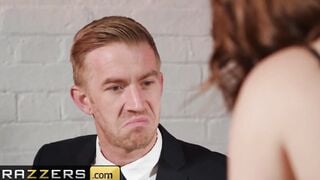 Brazzers - Curvy huge breasts boss Lucia Love takes big dicked into the office