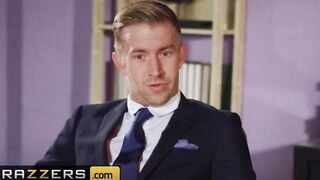 Brazzers - Curvy huge breasts boss Lucia Love takes big dicked into the office