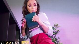 Brazzers - Petite Valentina Bianco Fucks Danny D At The Library
