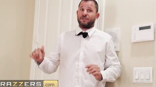 Brazzers - Curvy ebony bride to be Nina Rivera loves anal