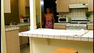 Young dark haired whore gets a warm load all over her butt and snatch after getting banged!