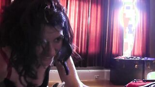 Dom pulls her subjects' labia big and her cunt leaks full of lust