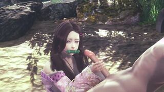 Demon Slayer Cartoon - Nezuko and Shinobu Hardsex - Japanese oriental Manga Cartoon Sex Tape Game Porn