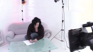 Lisa the chubby thot sits down on our casting couch