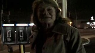 3 dicks jerking off into grandma's face