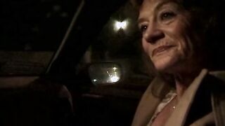 3 dicks jerking off into grandma's face