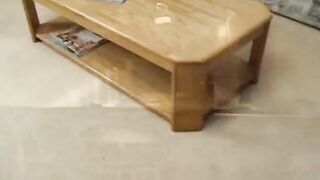 3 dicks jerking off into grandma's face