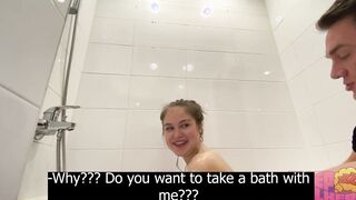 STEPFATHER AND STEP-DAUGHTER ALONE INTO THE RESTROOM